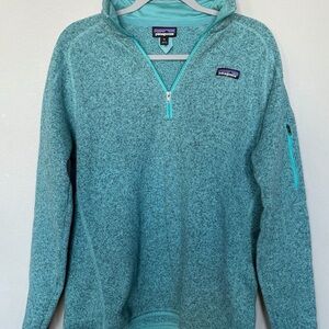 Patagonia Teal Quarter Zip Fleece